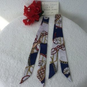 2pcs Twilly Scarves Handbag/ Handle Ribbon